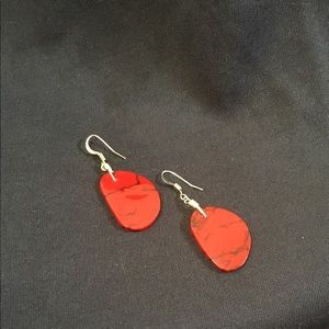 Native American hand made polished earrings